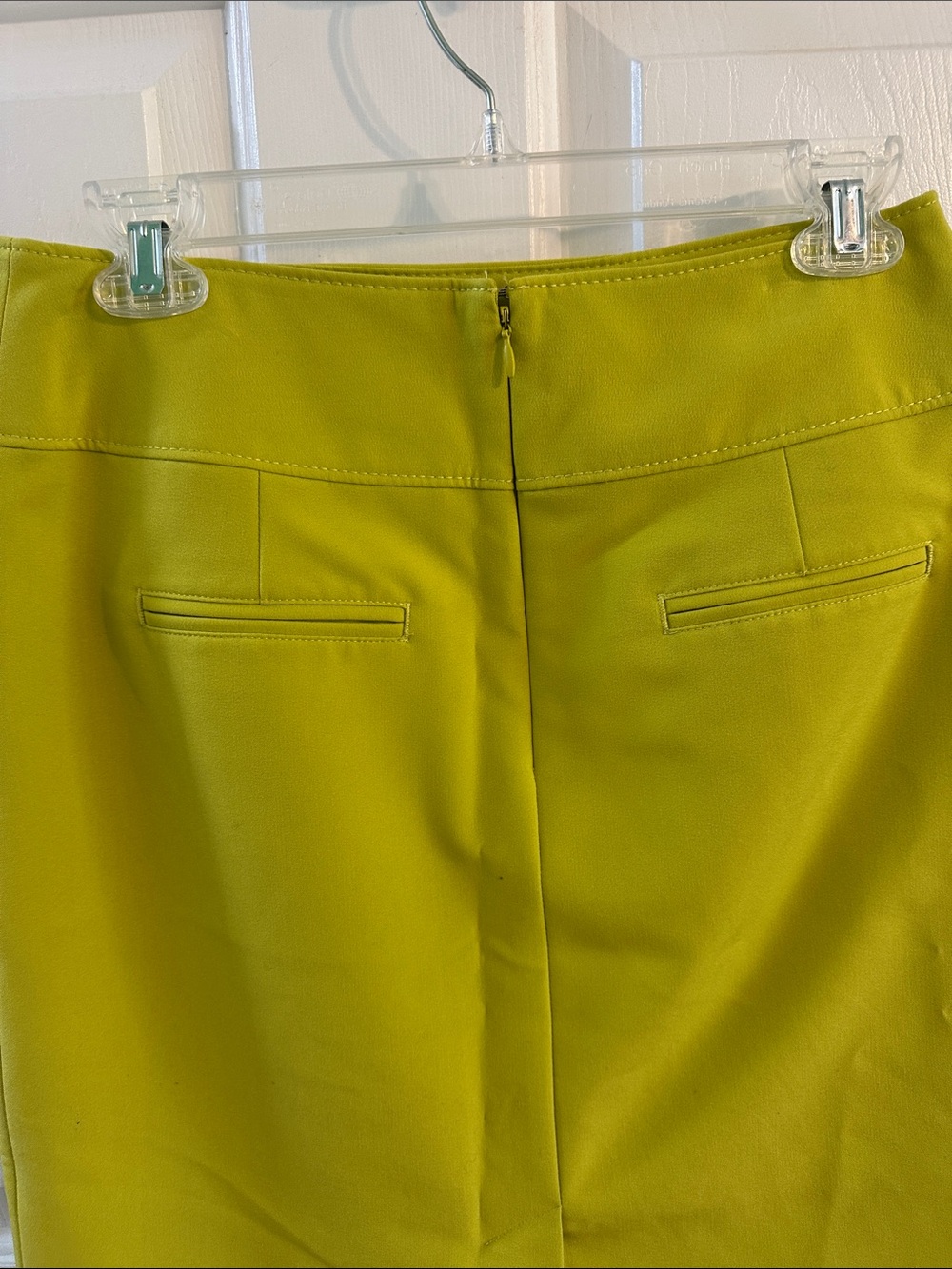 0155 Worthington Lime Green Stretch Pencil Skirt size 6 - Picture 4 of 7